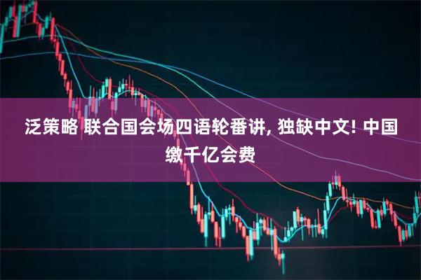 泛策略 联合国会场四语轮番讲, 独缺中文! 中国缴千亿会费